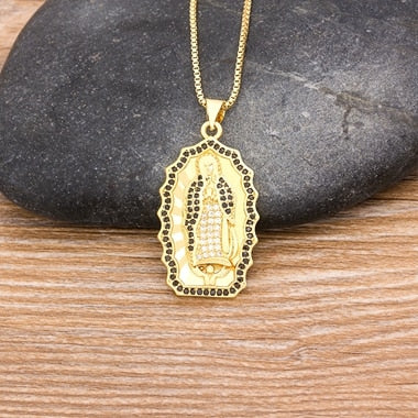 10 Styles Classic Virgin Mary Pendant Necklace