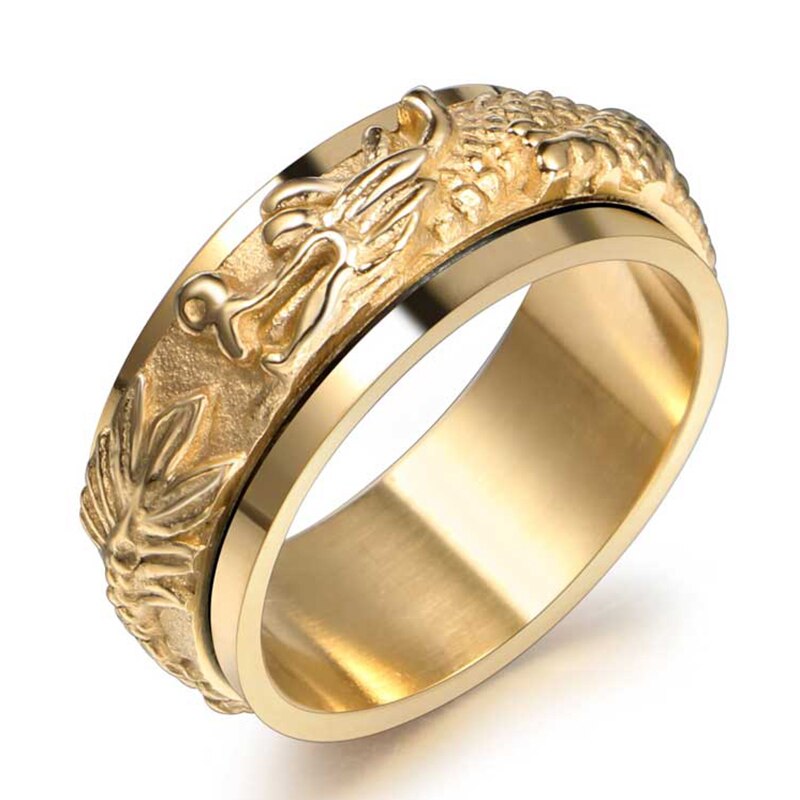 Chinese Dragon Man Finger Ring