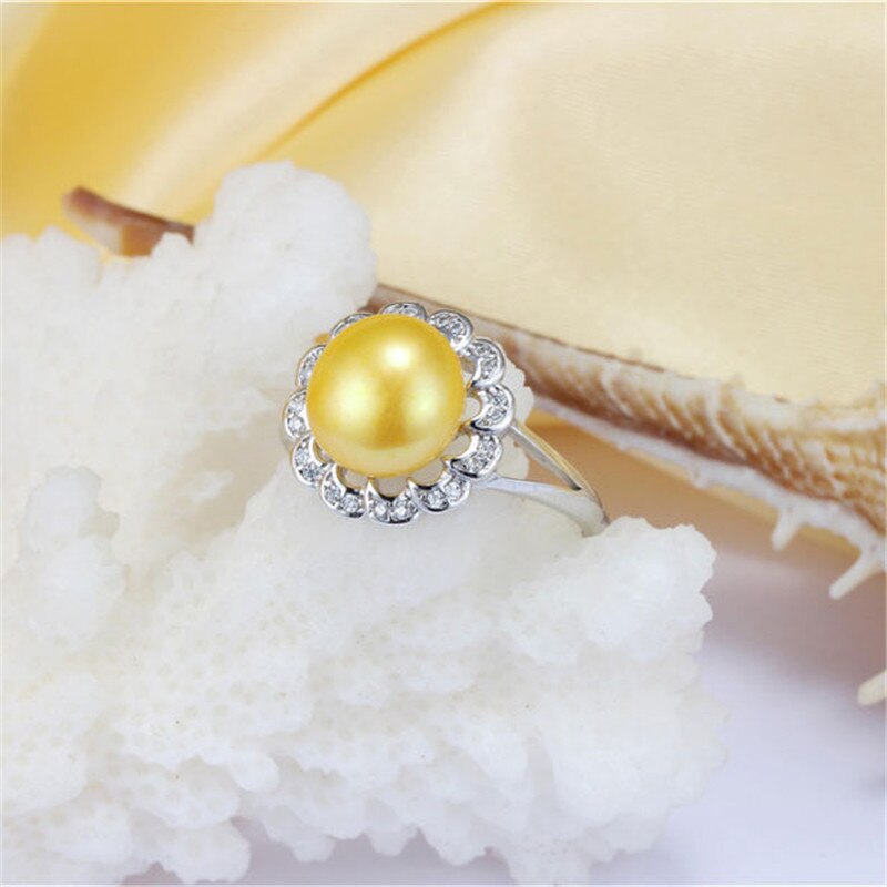 Promotion Trendy Women Flower 925 Sterling Silver Jewelry Rings