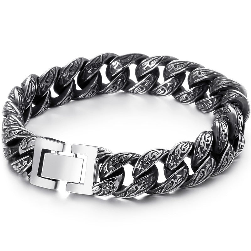 Massive Heavy Stainless Steel Bracelet For Men Men's Link Chain Bracelets