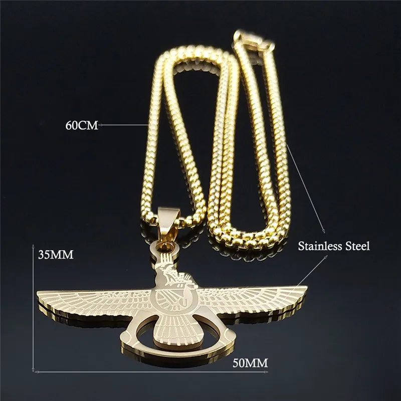 Stainless Steel Mazda Religion Necklace Chains Gold Color