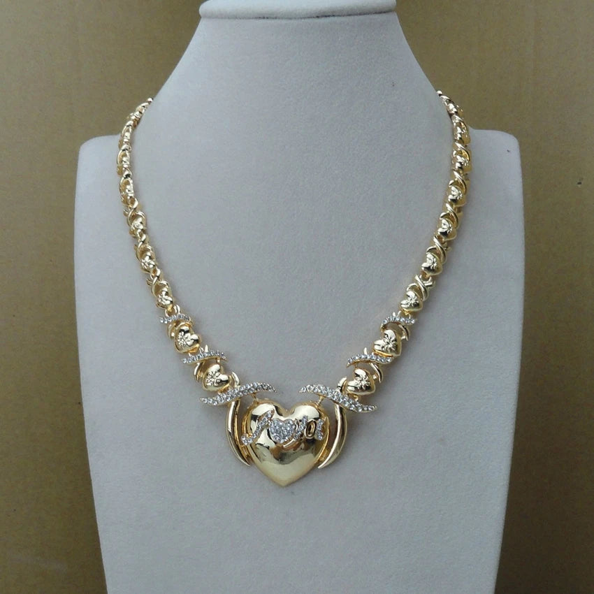 Heart Design Hugs and Kisses Jewelry African Fashion Jewelry for Women