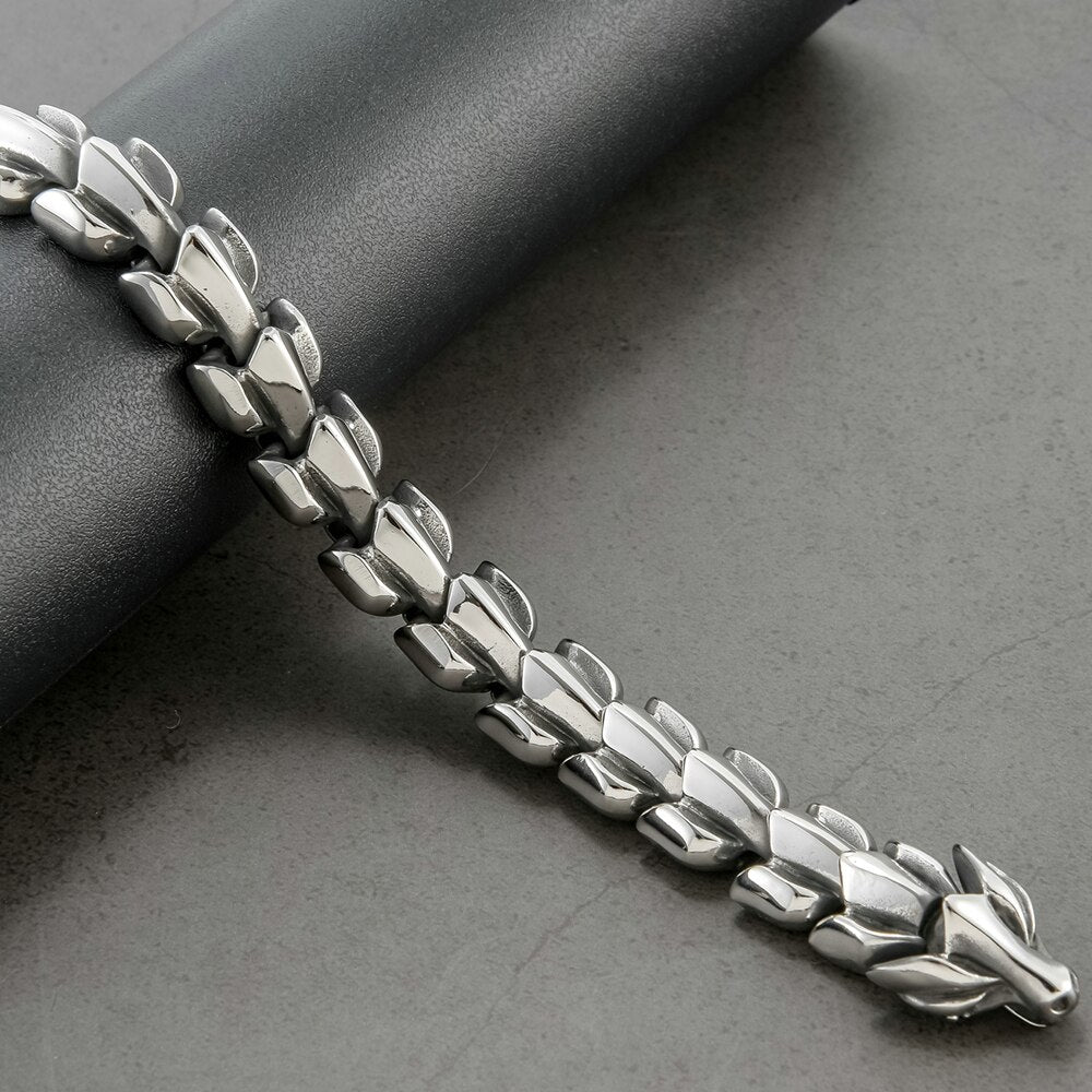 Masculine Dragon Keel Link Chain Bracelet Men