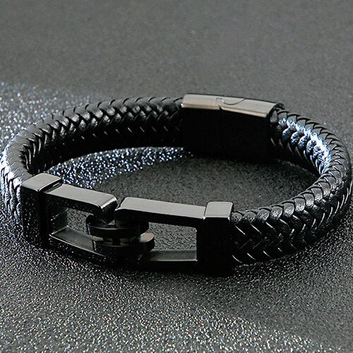 Handmade Men's Leather Wrap Bracelet For Men