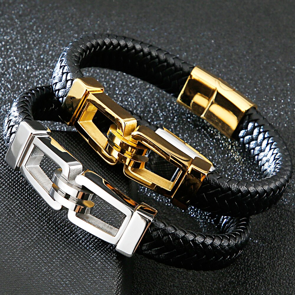 Handmade Men's Leather Wrap Bracelet For Men