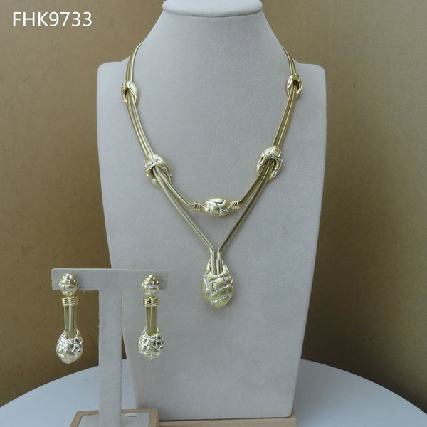 Unique Design Dubai Costume Jewelry Sets Necklace Sets for Women