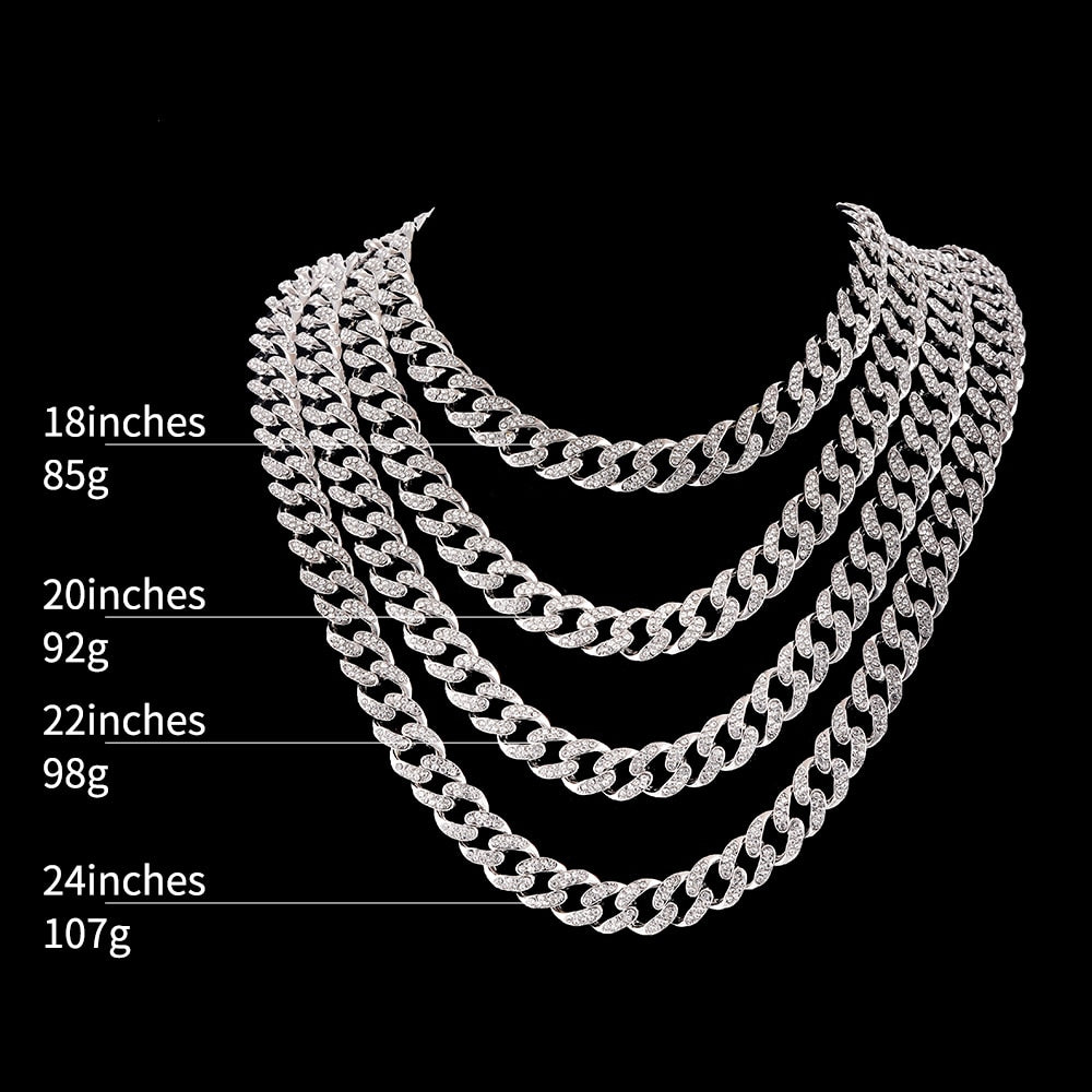 Iced Out Chain Hip Hop Necklace Charms Jewelry