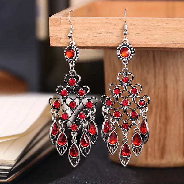 Bohemian Ethnic Style Rhinestone Earrings for Women