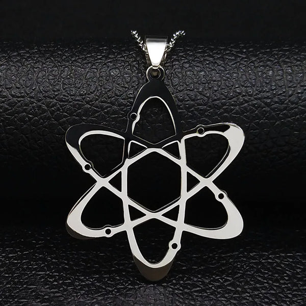 Carbon Atom Stainless Steel Theory Atom Physics Chemistry Necklace