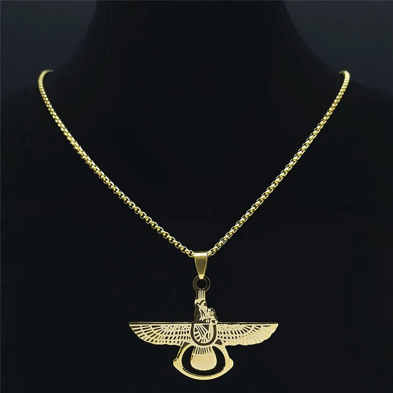 Stainless Steel Mazda Religion Necklace Chains Gold Color