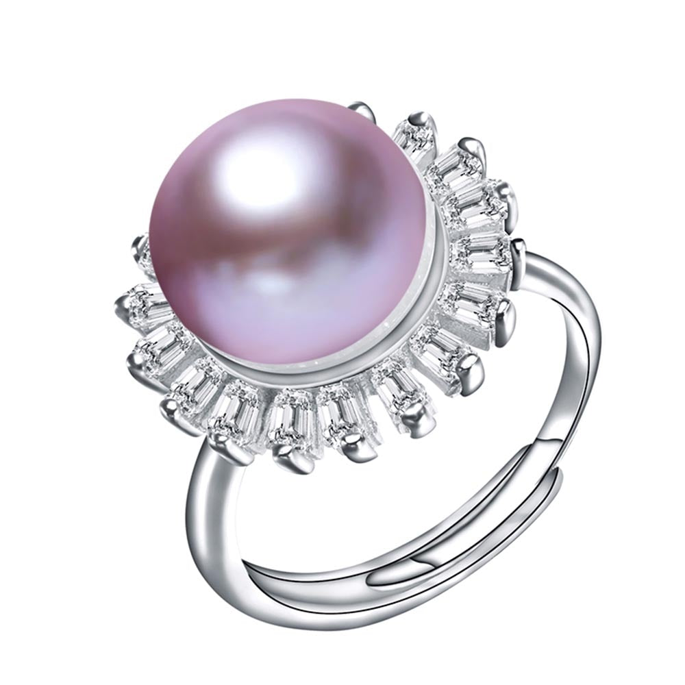 High Quality White Natural Freshwater Pearl Rings For Women