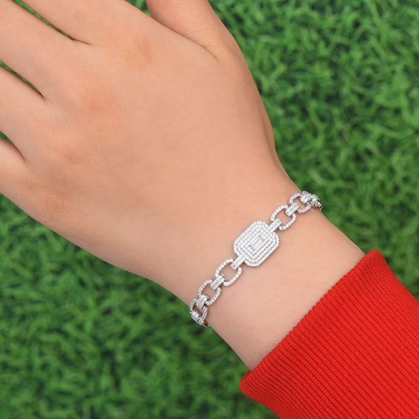 Famous Brand Trendy Chain Bracelet Zirconia for women