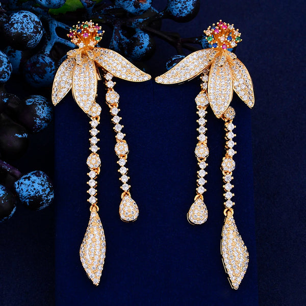 Exquisite Austrian crystal For Women Stud statement Earrings Party Gift