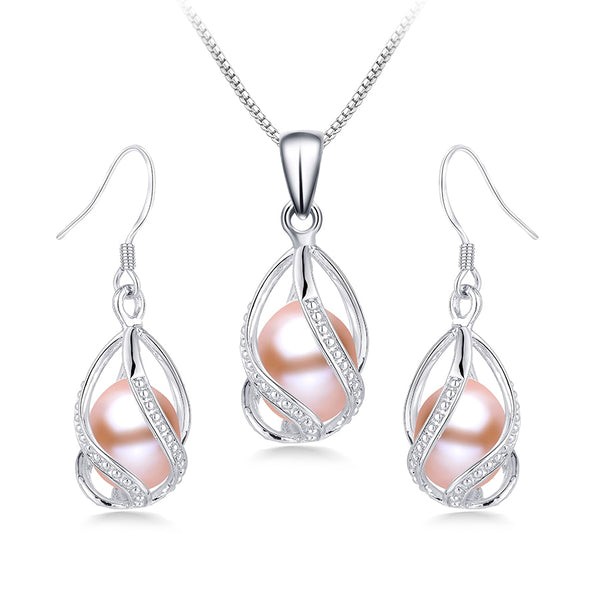 100% Natural Freshwater Pearl Jewelry Sets For Women