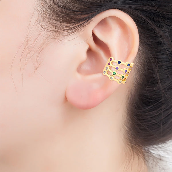 New Design 13 Styles Ear Cuff Gold Color Non-Piercing Clips Earrings