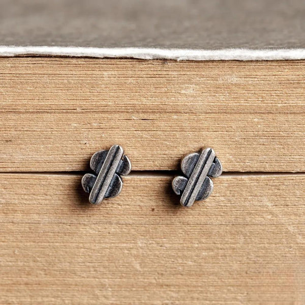 925 Sterling Silver Dollar Stud Earrings