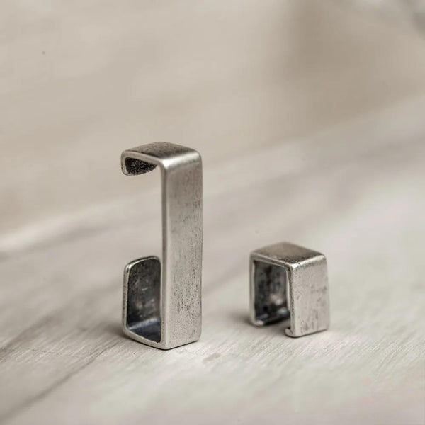 925 Sterling Silver Minimalist Rectangle Vintage Ear Bone Clip Cuffs Earrings For Women Men