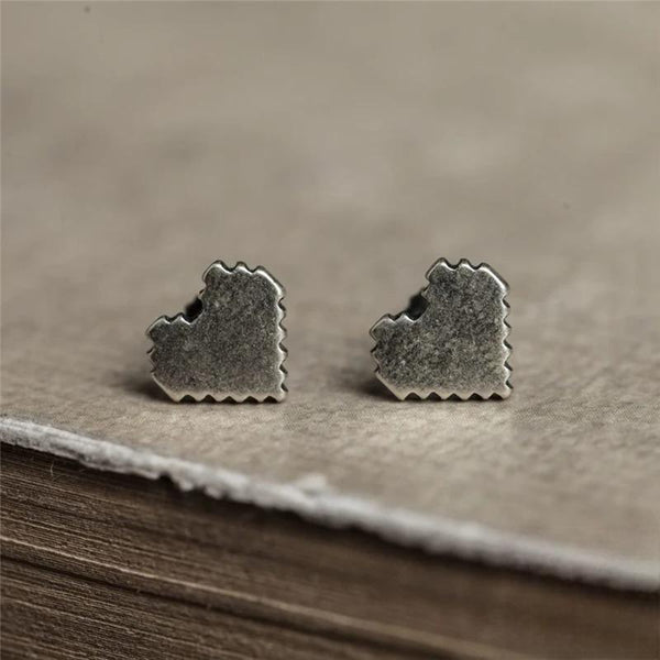 Exquisite Simple Cute Heart Fashion Tiny Stud Earrings For Women