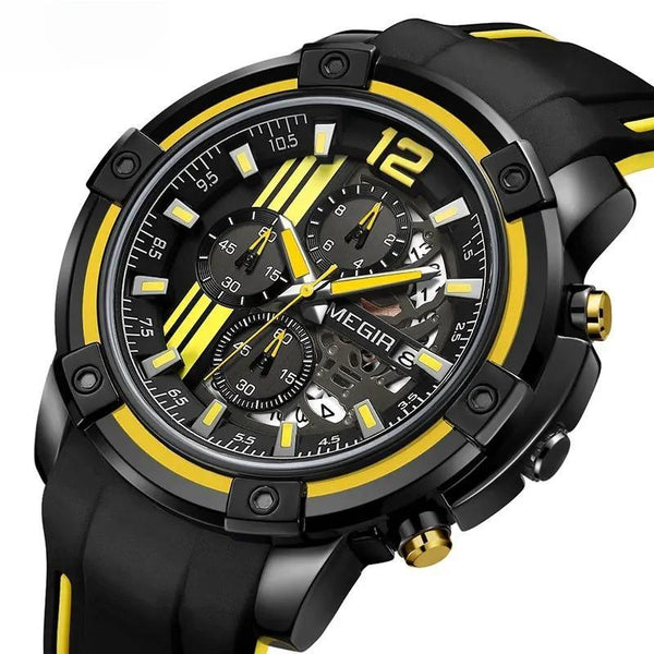 Men's Sports Quartz Watches Army Military Chronograph Wristwatch for Man