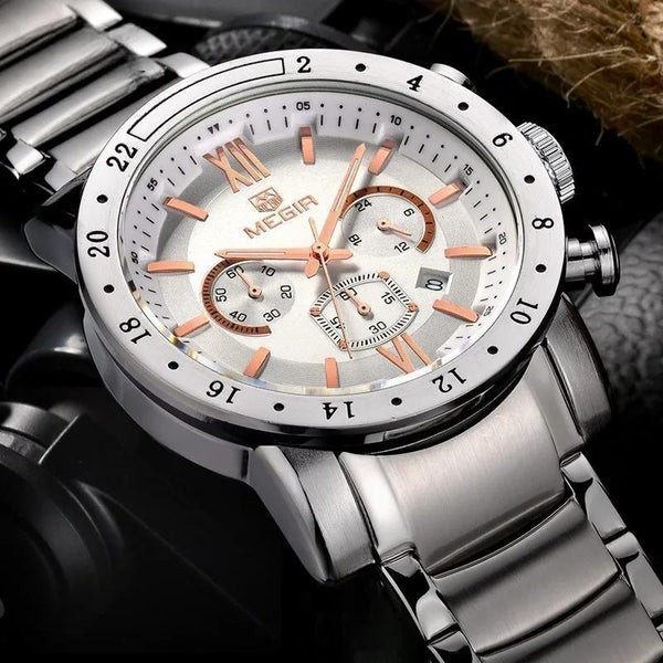 hot brand quartz watches for men man's business white wristwatch