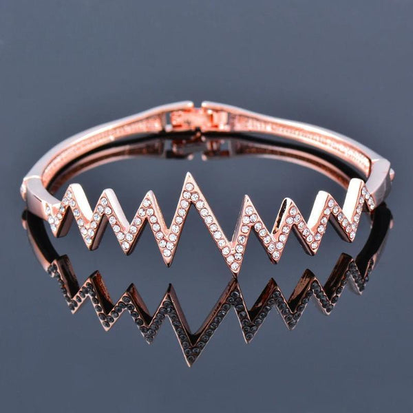 Classic Lightning Shaped Crystal Bracelets For Women