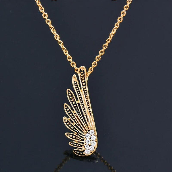 Vintage Angel Wing Stainless steel Necklace For Women