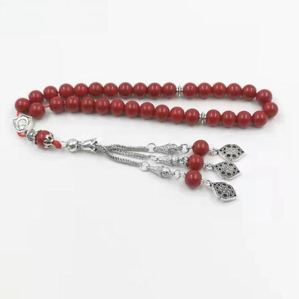 Women Tasbih Red stone Turkish jewelry misbaha muslim bracelet