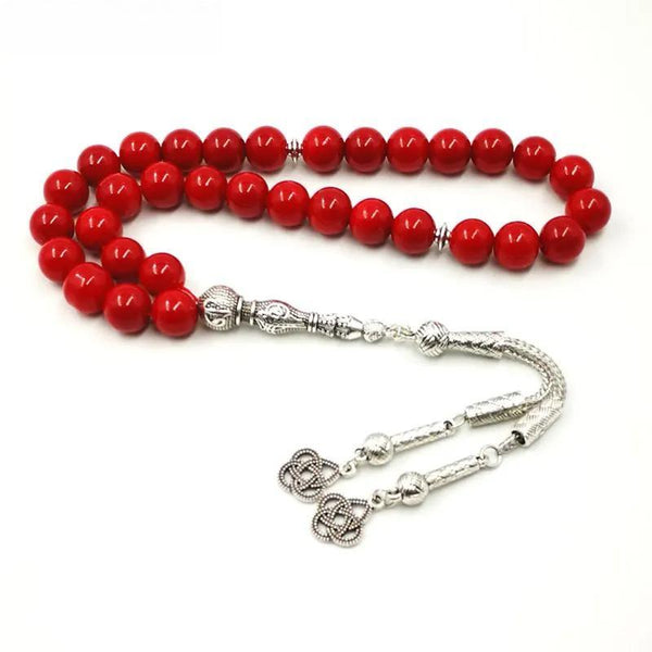 Women tasbih Muslim Lady Rosary Red prayer beads 33 66 99 beads Red stone Madam Ladies jewelry