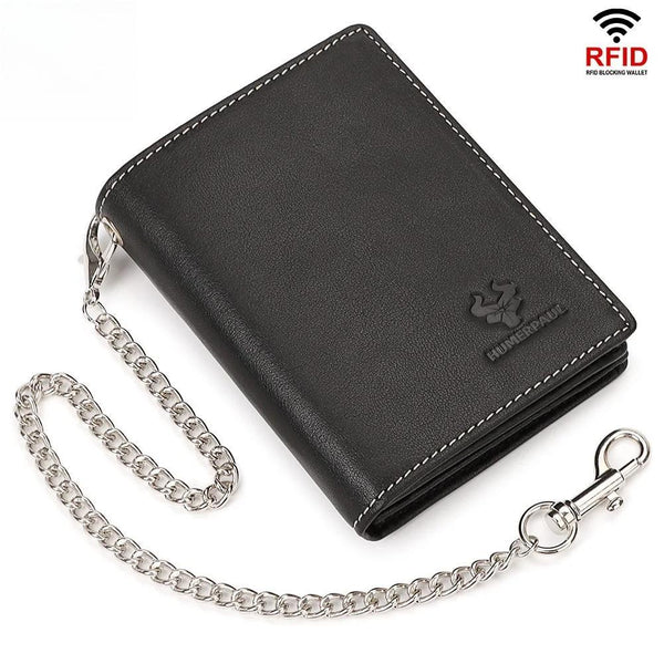 Genuine Leather AirTag Men Wallet RFID Protect Credit Card Holder Anti-lost AirTag Cover Purse Travel Fashion Wallets