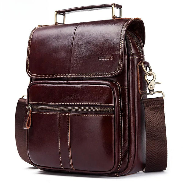 Genuine Leather Men's Crossbody Bag Male Business Shoulder Bag for Men