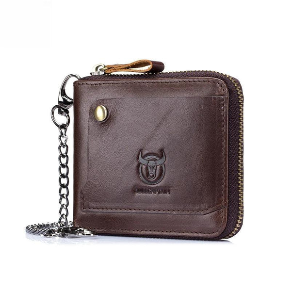 Cowhide Genuine Leather Men Wallet Coin Purse Small Mini Card Holder