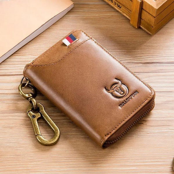 Genuine Leather Men's Key Card Bag High-quality Multi-function Key Box Car Key Chain