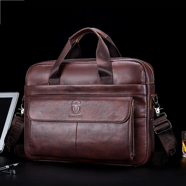 Men's Bag Genuine Leather Men Briefcase for Laptop 14 Messenger Men's Leather Bag