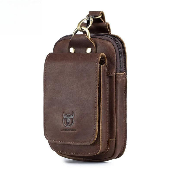 Fashion Quality Leather Small Summer Pouch Hook Design Waist Pack Bag