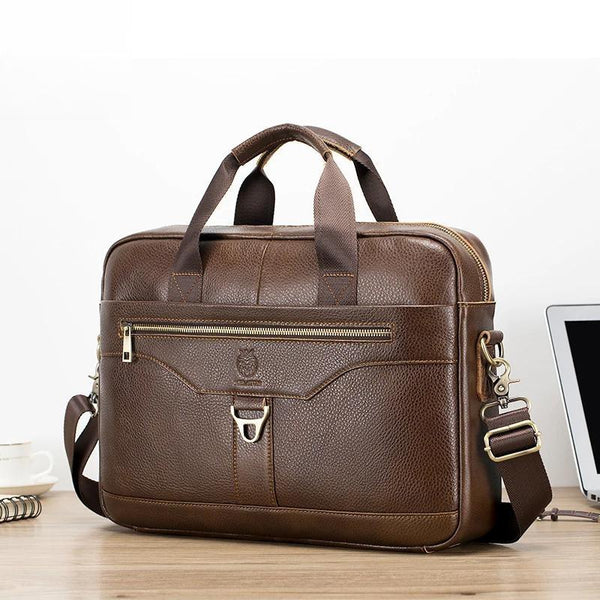 Genuine Leather Briefcases Hard For Men Luxury Handbags Laptop Briefcase Bags