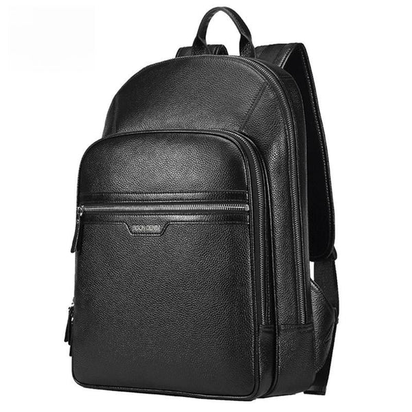 DENIM Genuine Leather women men Backpack 14 Inch Laptop Backpack