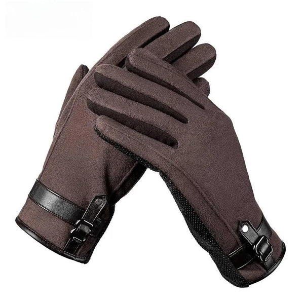 DENIM Fashion Autumn Winter Gloves Touch Screen Warm Fleece Gloves for Men