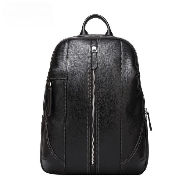 DENIM Genuine Leather Men Backpack Male Designer School Backpack