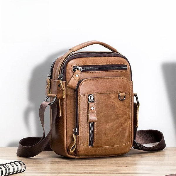 Genuine Leather Men's Shoulder Bags Messenger Bag for Men Crossbody Bags