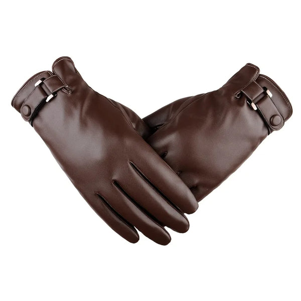 Windproof Leather Men's Gloves