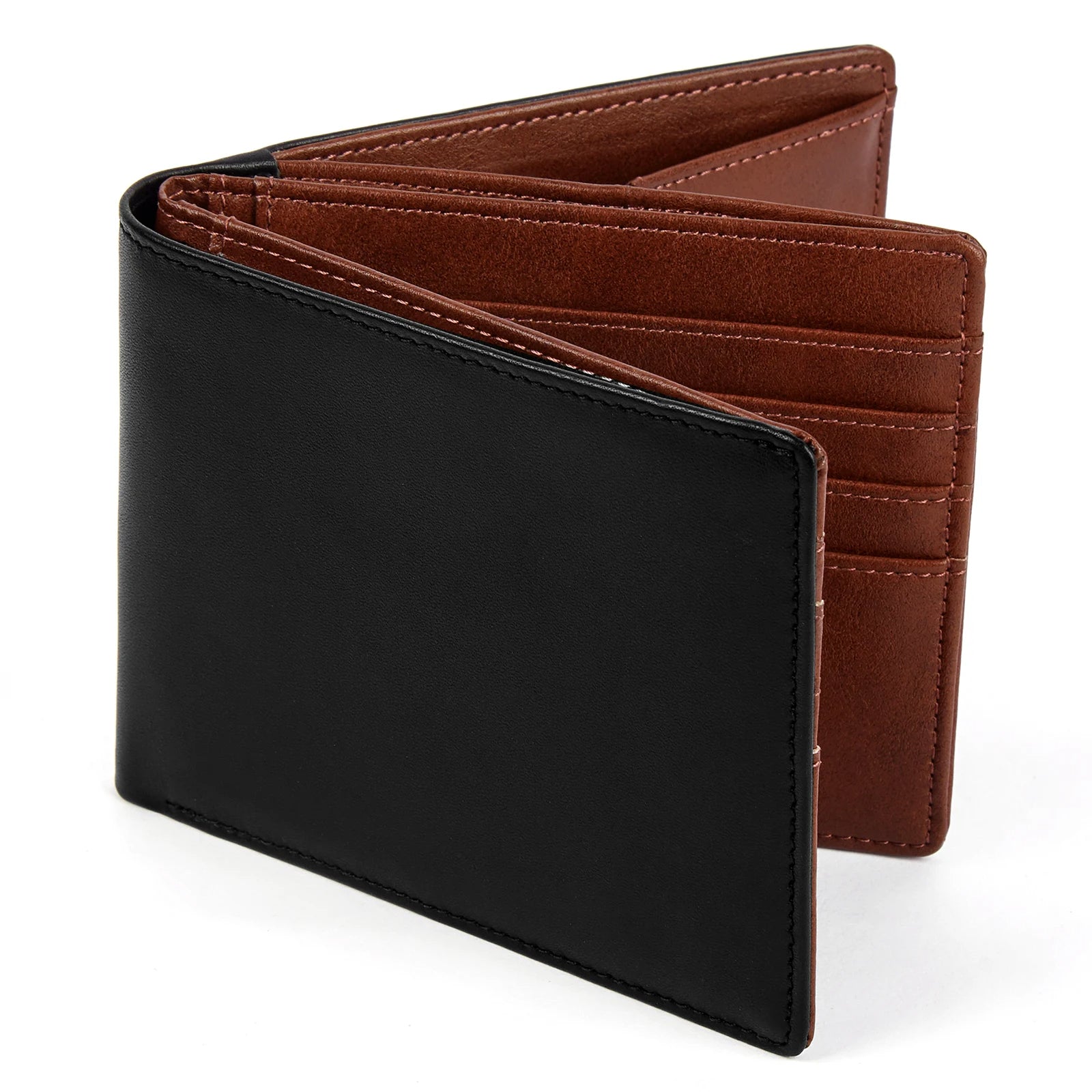 DENIM Genuine Leather Cowskin Men's Wallet Short Purse RIFD Male Money Cash Purse Card Holder