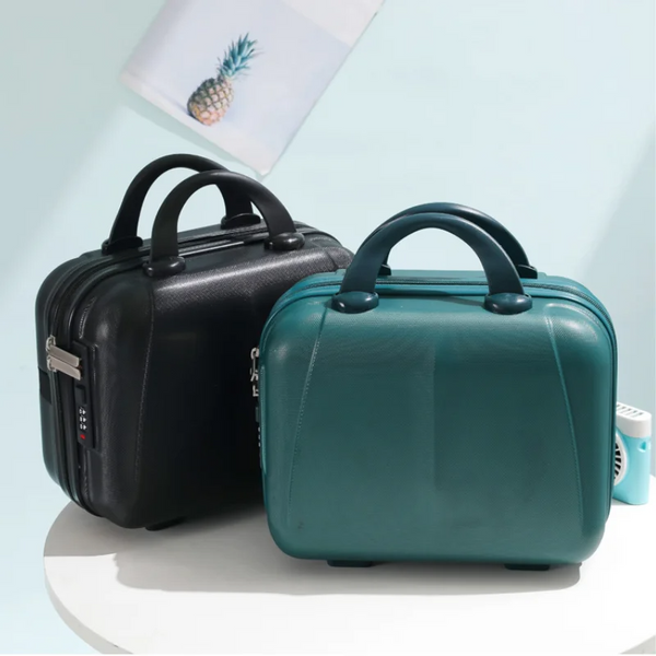 Portable Hand Suitcase With Password Lock Makeup Storage Bag