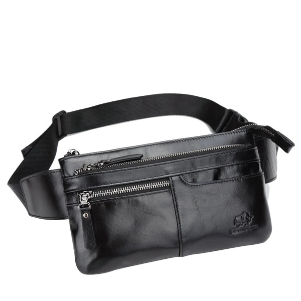 DENIM Leather Waist Bag Cell Phone Bags Men Women Travel Bag