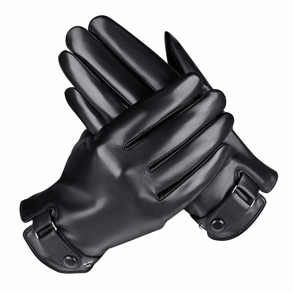 Windproof Fashion Black Gloves Warm Winter Autumn Cycling Driving Gloves