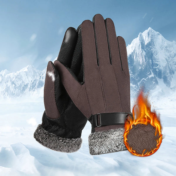 DENIM Men's Winter Gloves Touch Screen Warm Fleece Autumn Winter Gloves for Men