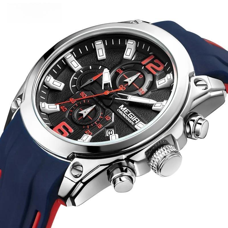 Men's Chronograph Analog Quartz Watch with Date