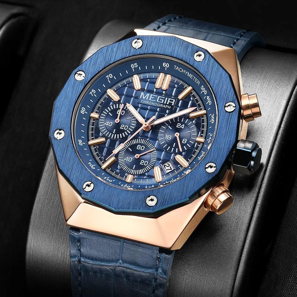 Fashion Dress Watch Men Stainless Steel Strap Waterproof Quartz Wristwatch