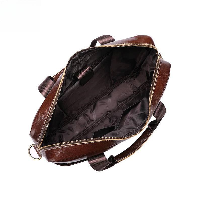 Leather Laptop Bag, Top Layer Leather 15" Laptop Bag