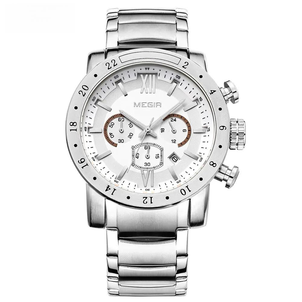 hot brand quartz watches for men man's business white wristwatch