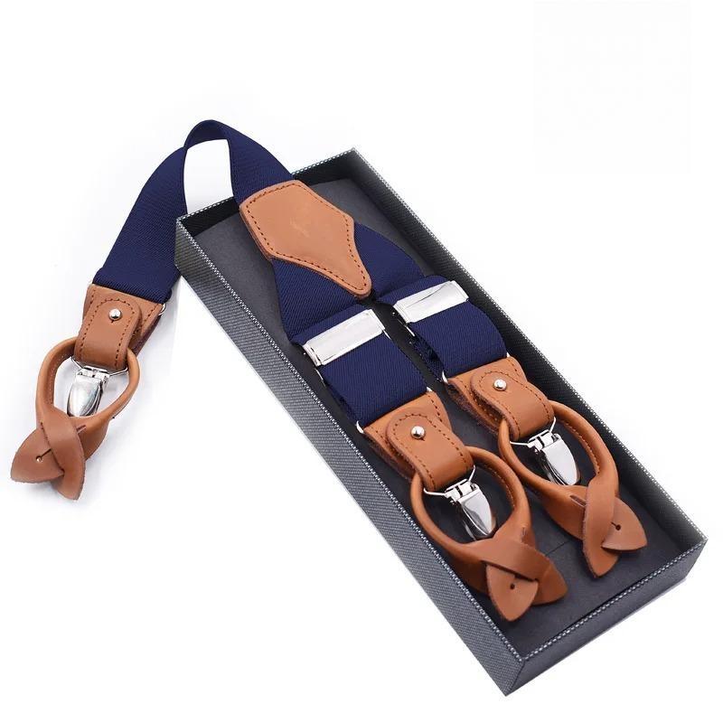 Leather Suspender Men Suspenders giarrettiere Male Casual suspensorio